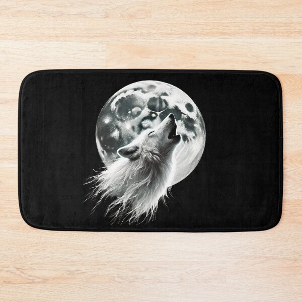 Item preview, White Wolf Howling at the Moon designed and sold by Blink Art Studio.