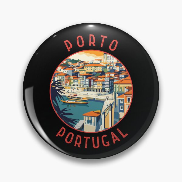 Item preview, Porto Portugal Retro Distressed Circle designed and sold by KrisSidDesigns.