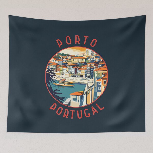 Item preview, Porto Portugal Retro Distressed Circle designed and sold by KrisSidDesigns.