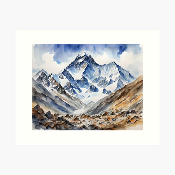 The Majestic Mount Everest in The Himalayas Art Print