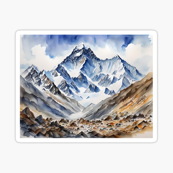 The Majestic Mount Everest in The Himalayas Sticker