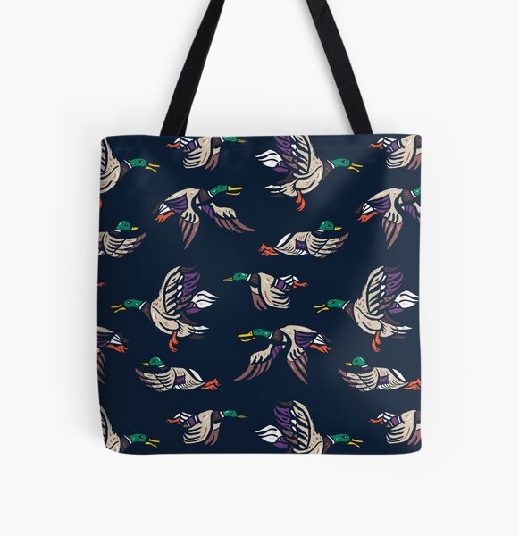 Male Mallard ducks All Over Print Tote Bag