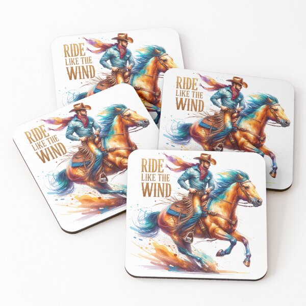 Item preview, ✨Ride Like the Wind – Cowboy Riding Horse Design for Apparel, Mugs, Stickers & More designed and sold by artedigital99.
