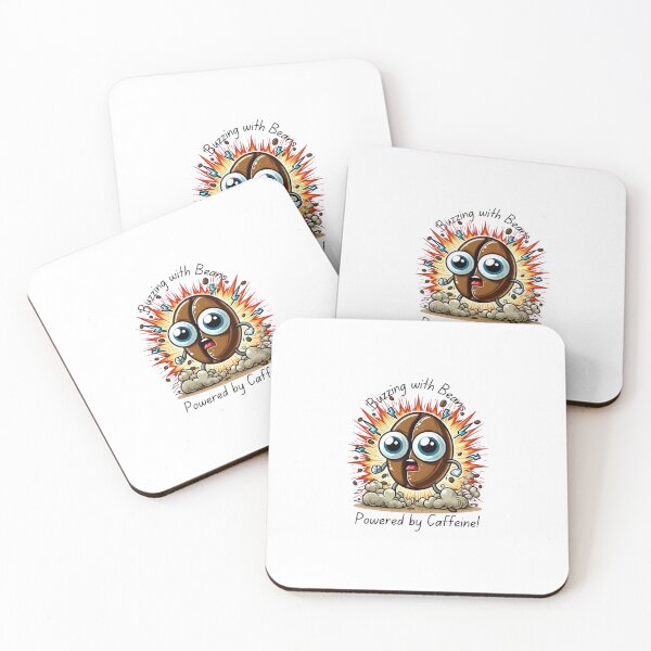 Item preview, Buzzing with Beans: Powered by Caffeine! designed and sold by Iden-store.