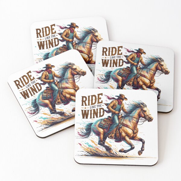 Item preview, ✨Ride Like the Wind – Cowboy Riding Horse Design for Apparel, Mugs, Stickers & More designed and sold by artedigital99.