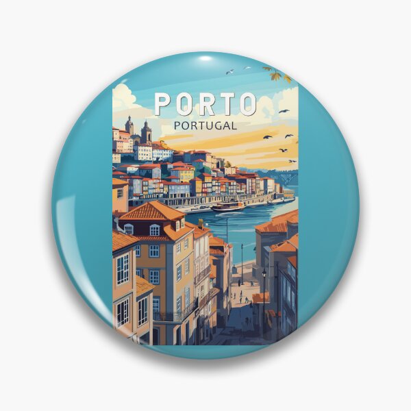 Item preview, Porto Portugal Travel Art Vintage designed and sold by KrisSidDesigns.