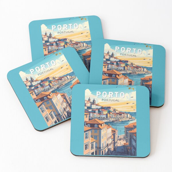 Item preview, Porto Portugal Travel Art Vintage designed and sold by KrisSidDesigns.