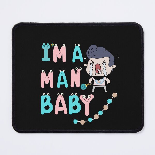 Item preview, I'M A MAN BABY| FUNNY SNOWFLAKE EX-HUSBAND| EX-BOYFRIEND| BAD BOSS designed and sold by GEM STYLE.