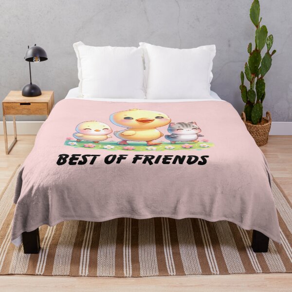 Item preview, Kawaii Cute Best of Friends Baby Duck Cat Chick Kitten Duckling Design designed and sold by Starbuy01.