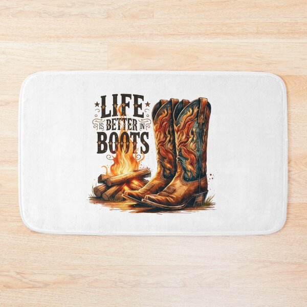 Item preview, ✨Life is Better in Boots – Cowboy Boots by Campfire Design for Apparel, Mugs, Stickers & More designed and sold by artedigital99.