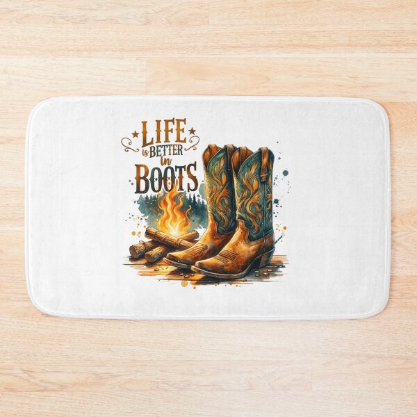 Item preview, ✨Life is Better in Boots – Cowboy Boots by Campfire Design for Apparel, Mugs, Stickers & More designed and sold by artedigital99.