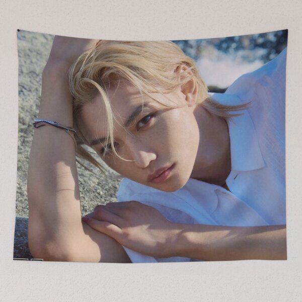 Item preview, Lee Felix Summer vibes Boyfriend material Stray Kids SKZ Kpop Boy group hot poster w photoshoot  designed and sold by Kpop-Noona.