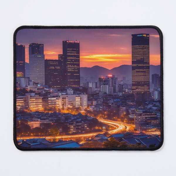 Item preview, SEOUL NEON SUNSET designed and sold by milestotreasure.