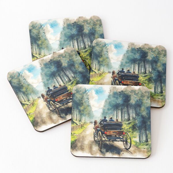 Item preview, Horse and Carriage Adventure designed and sold by Delemore Art.