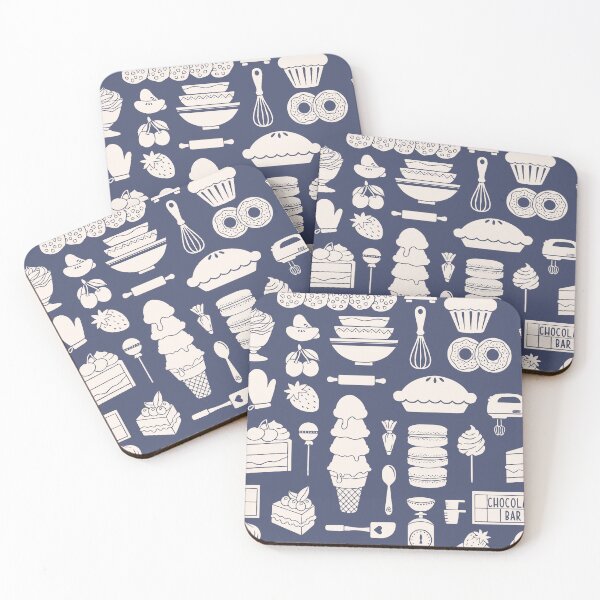 Item preview, Baking Bliss - Cream and Blue designed and sold by Graphic Daisy.