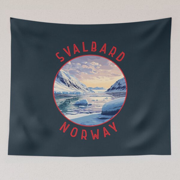 Item preview, Svalbard Norway Retro Distressed Circle designed and sold by KrisSidDesigns.