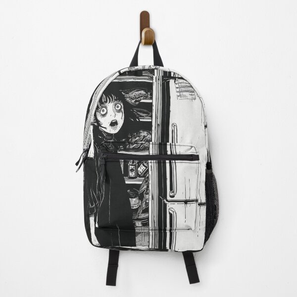 Item preview, hiding space - black and white horror manga anime girl designed and sold by ForsakenFrames.