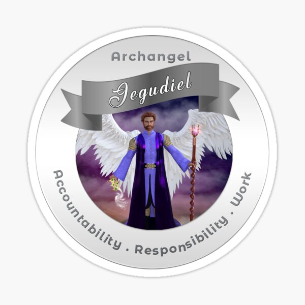 Archangel Jegudiel Sticker
