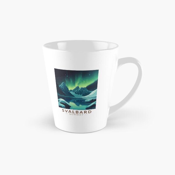 Item preview, Svalbard Norway Northern Lights Travel Art Vintage designed and sold by KrisSidDesigns.