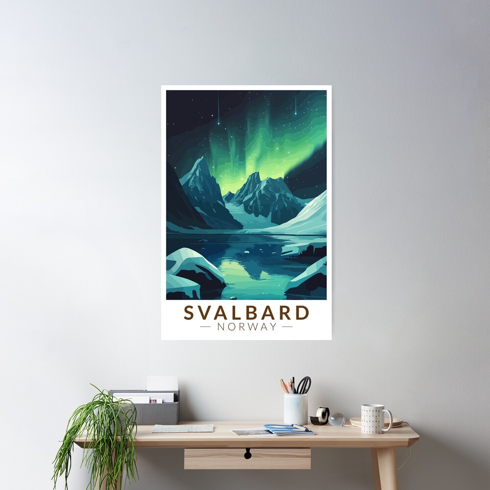 Tirage Argentique Vintage 1910 - Norvège, Svalbard, Spitsbergen, Krossfjord - Original