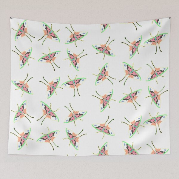 Item preview, Moths Of Beauty Pattern Print designed and sold by LynseysArtShop.