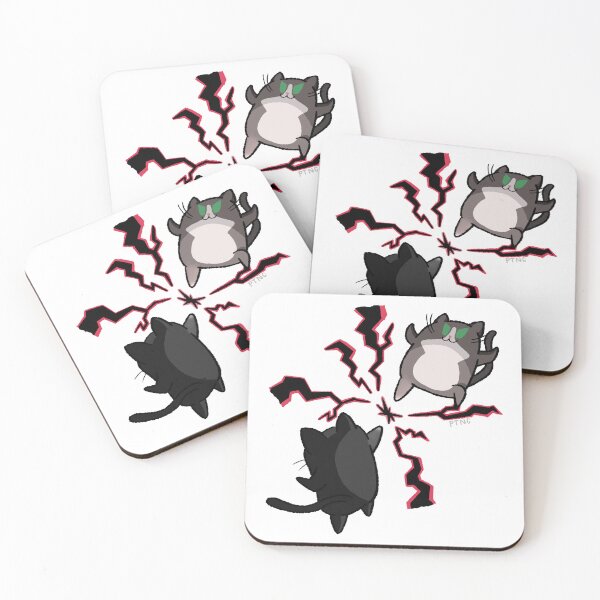 Item preview, Pudge and Moomoo clashing haki! designed and sold by PudgeTheCat.