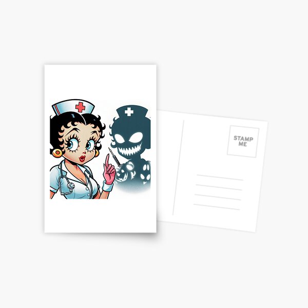 Item preview, Nurse Betty Boop's Halloween Spook designed and sold by LyssasMindArt.