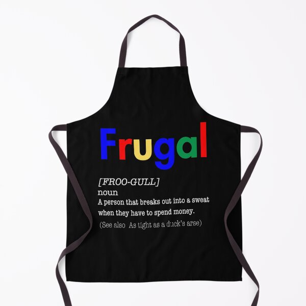 Item preview, Frugal Definition Colorful Text Design designed and sold by Text2tee.