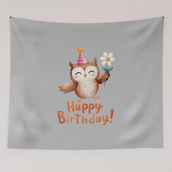 Item preview, Cheerful Celebration Owl designed and sold by MOVALENDA.