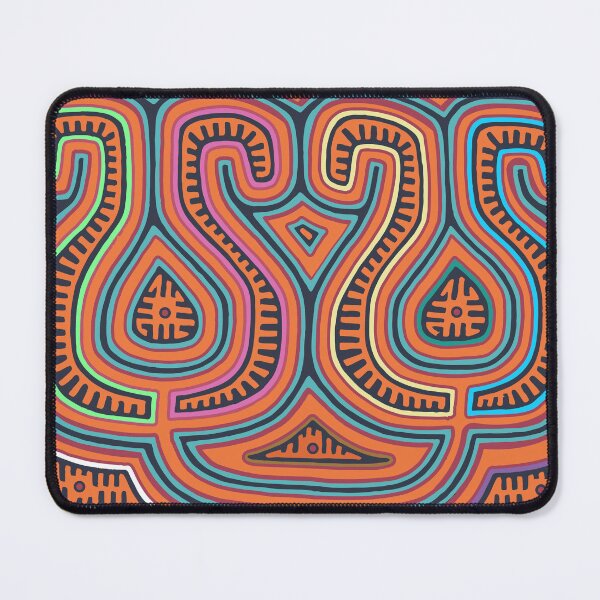 Item preview, beautiful mola with colorful worm designs designed and sold by Melquidedec.