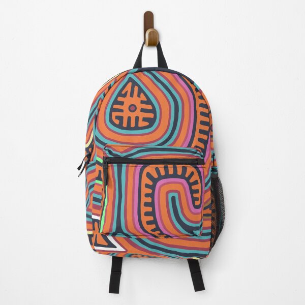 Item preview, beautiful mola with colorful worm designs designed and sold by Melquidedec.