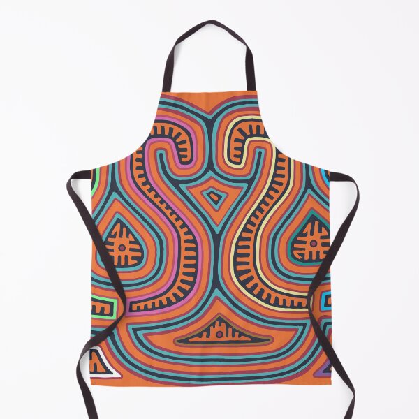 Item preview, beautiful mola with colorful worm designs designed and sold by Melquidedec.