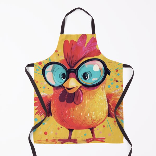 Item preview, Colorful Chicken With Glasses designed and sold by Rafał Stadnik.