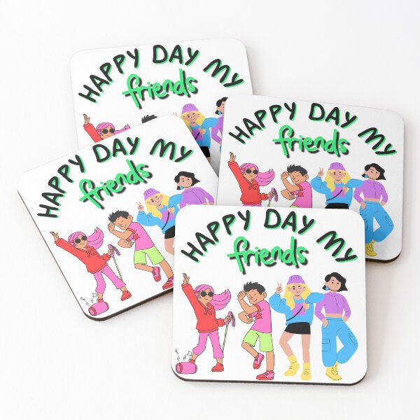 Item preview, HAPPY DAY MY FRIENDS designed and sold by stickersrafisa.