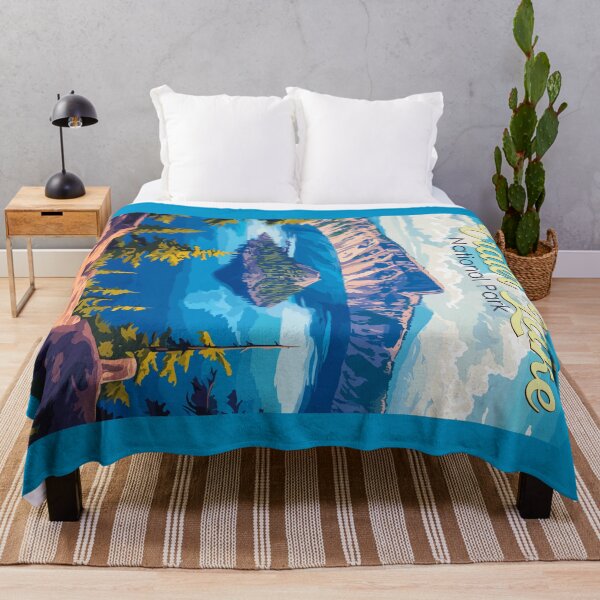 Item preview, Crater Lake National Park Illustration Travel Art Vintage designed and sold by KrisSidDesigns.