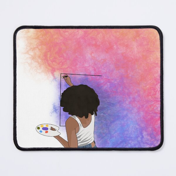 Item preview, Colorful Black Female Painter designed and sold by chaycreates.