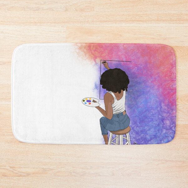 Item preview, Colorful Black Female Painter designed and sold by chaycreates.