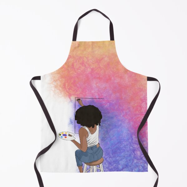 Item preview, Colorful Black Female Painter designed and sold by chaycreates.