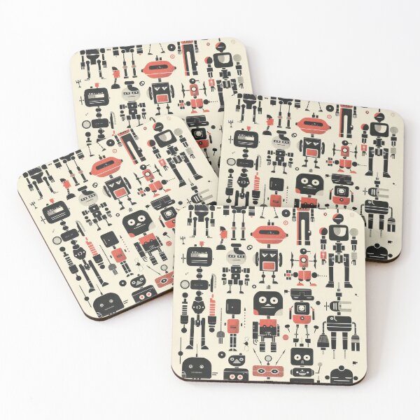 Item preview, Abstract Quirky Robots designed and sold by InsanseCreation.
