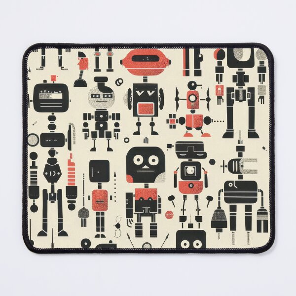 Item preview, Abstract Quirky Robots designed and sold by InsanseCreation.