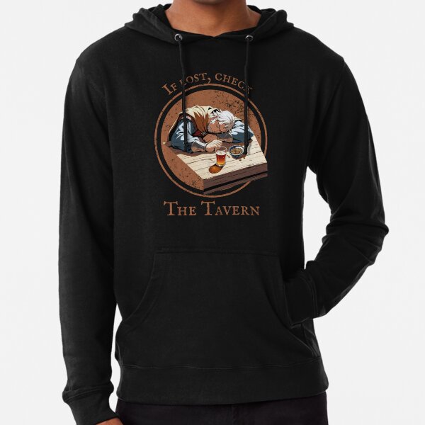 Item preview, If lost, check the tavern : man designed and sold by Tokens-Gear.
