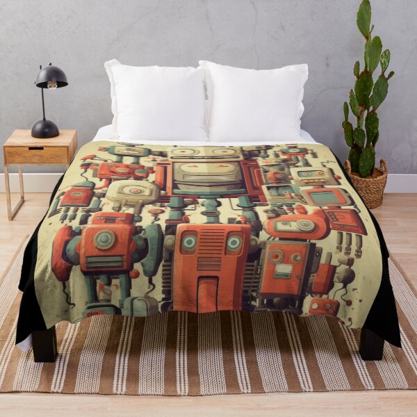 Item preview, Abstract Quirky Robots designed and sold by InsanseCreation.