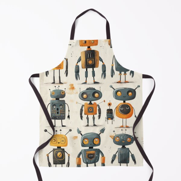 Item preview, Abstract Quirky Robots designed and sold by InsanseCreation.