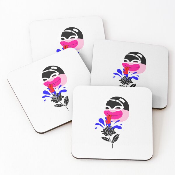 Item preview, Squirting Black Rose Licker with White Goggles and Black Cap designed and sold by DirtySports.
