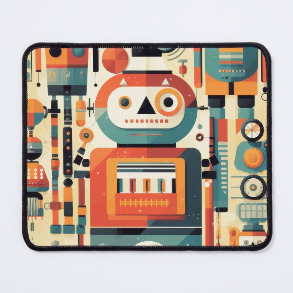 Item preview, Abstract Quirky Robots designed and sold by InsanseCreation.