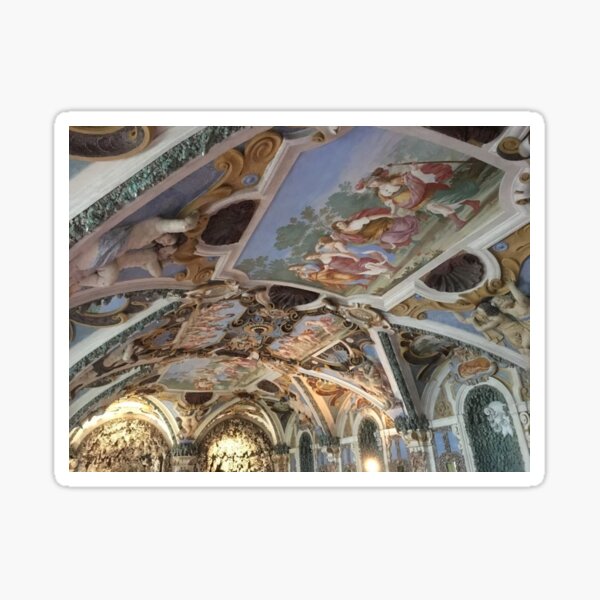 Painted ceiling in the castle Sticker