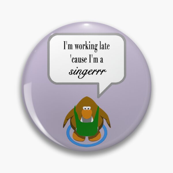 Item preview, cause im a singer - Club Penguin designed and sold by Kool Stickers.