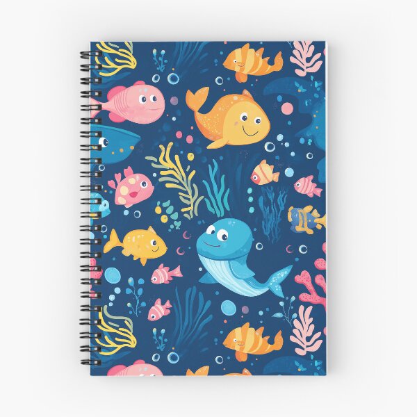 Item preview, Cute school of fish in the underwater world Seamless designed and sold by LongMongDoo.