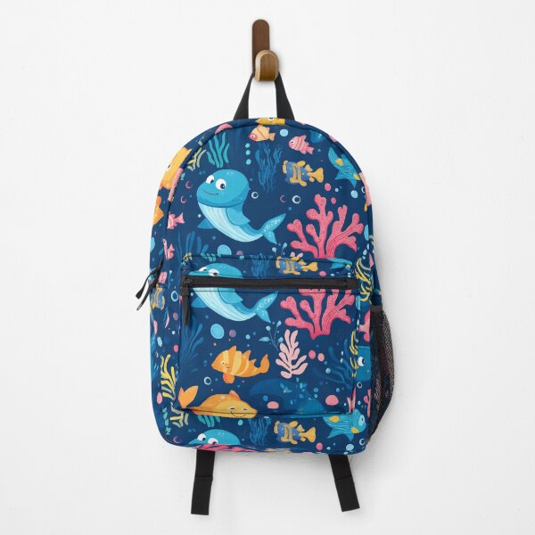 Item preview, Cute school of fish in the underwater world Seamless designed and sold by LongMongDoo.