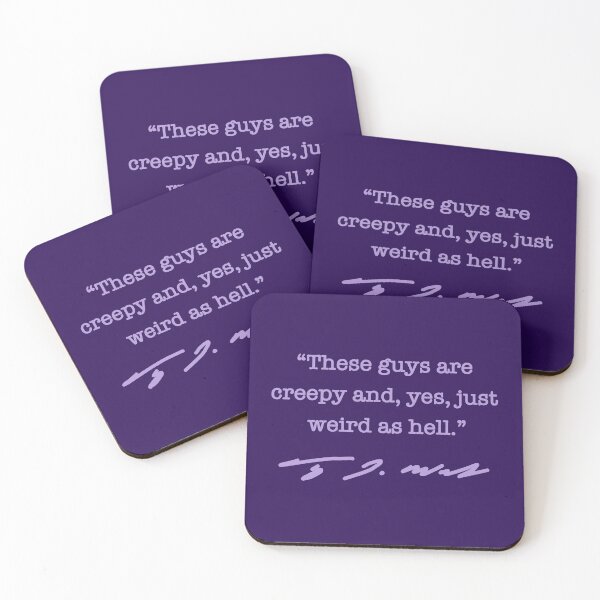 Artikelvorschau, CREEPY AND WEIRD AS HELL - Tim Walz QUOTE (lavender) entworfen und verkauft von Thelittlelord.